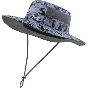 Unisex Storm Camo 100% Nylon Wide Brim Mesh Vent Neck Flap Classic Cowboy Hat